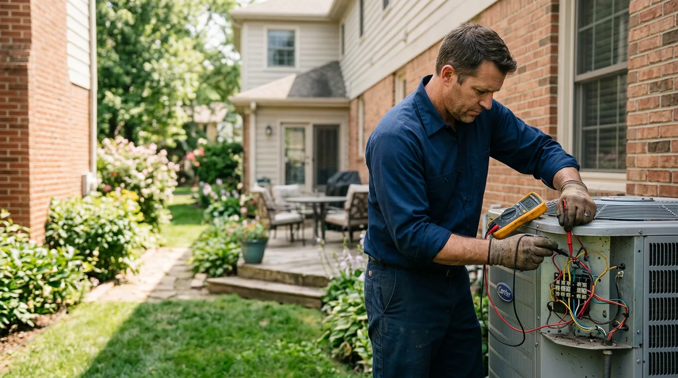 HVAC technician working near Lebanon, NJ